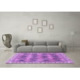 thumbnail image 3 of Ahgly Company Indoor Rectangle Abstract Purple Modern Area Rugs, 2' x 5', 3 of 4