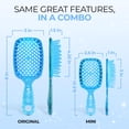 thumbnail image 4 of Paquete combinado para desenredar Hairbrush FHI Heat Unbrush, original y mini, 4 of 8
