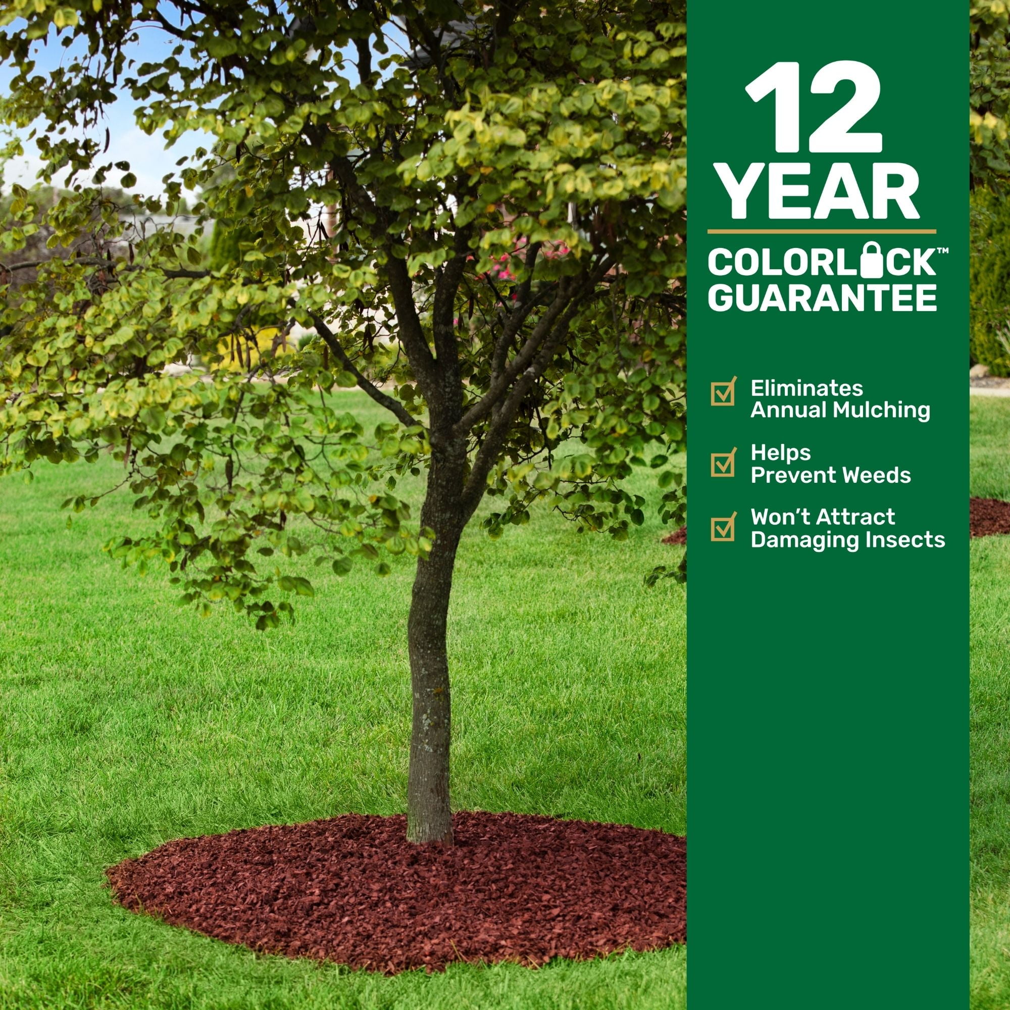 GroundSmart Red Rubber Mulch, 1.5 Cu Ft