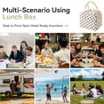 thumbnail image 4 of Lomyolo Cute Lunch Bag for Women Men - Large 9.8L Insulated Corduroy Lunch Tote Bag, Thermal Leak Resistant Lunch Cooler for Work, Travel, Picnic, Beach, Ideal Gift for Back to School, 4 of 6