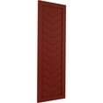thumbnail image 2 of Ekena Millwork 18"W x 76"H True Fit PVC Single Panel Chevron Modern Style Fixed Mount Shutters, Pepper Red (Per Pair - Hardware Not Included), 2 of 8