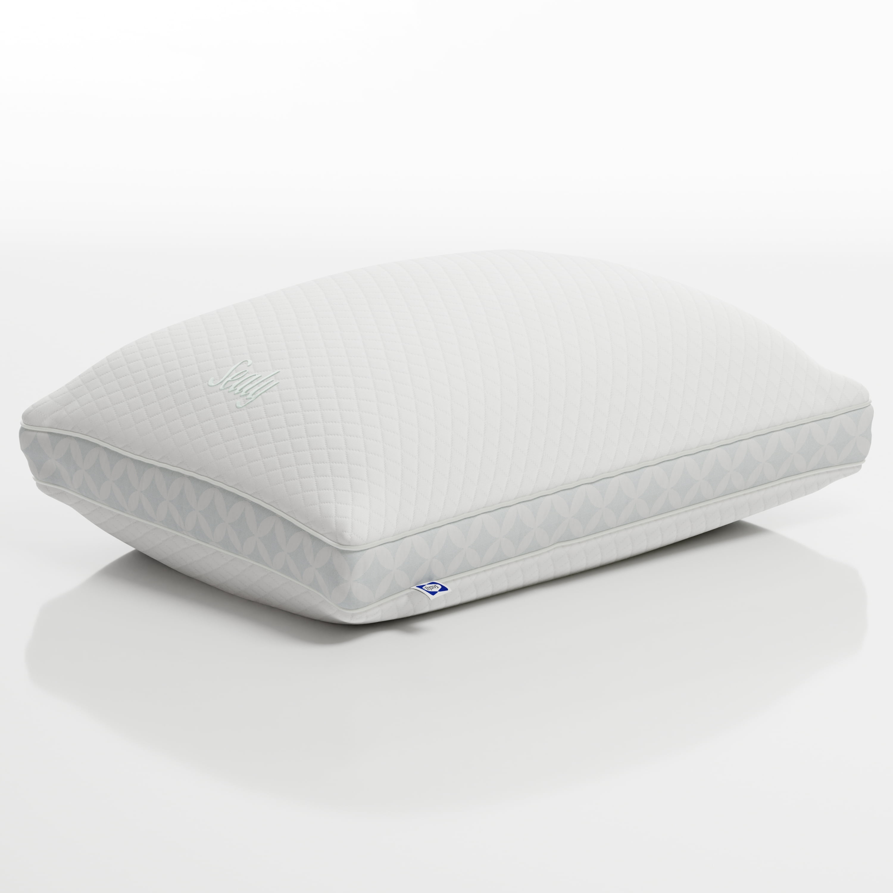 Sealy Spa Comfort Bed Pillow, S/Q- Firm Support, Soft Knit Cool Touch Fabric