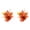 Orange, variant on 2PC 8.7 Inch Thanksgiving Fall Halloween Artificial Potted Flowers with Pumpkin Sunflower Maple Leaf for Autumn Harvest Table Centerpiece, Fake Plant for Home Decor