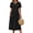1 Black, variant on Long Sleeve Dresses for Women V Neck Casual Fall Dress Button Floral Midi Dresses with Pockets