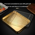 thumbnail image 6 of Clearance Under $20 1 Set Stainless Stel Bakeware Rectangular Tray Food Storage Tray App Etizer Plates Flat Bottom Baking Pan Cool Ing Rack Baking Dis, 6 of 8