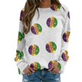 thumbnail image 1 of EHQJNJ Chandails en Molleton pour Femmes Sans Capuche Jaune Printemps Été Imprimé Manches Courtes Col Rond T-Shirt Grande Taille Chandails en Molleton Mignons pour Femmes Graphique, 1 of 5