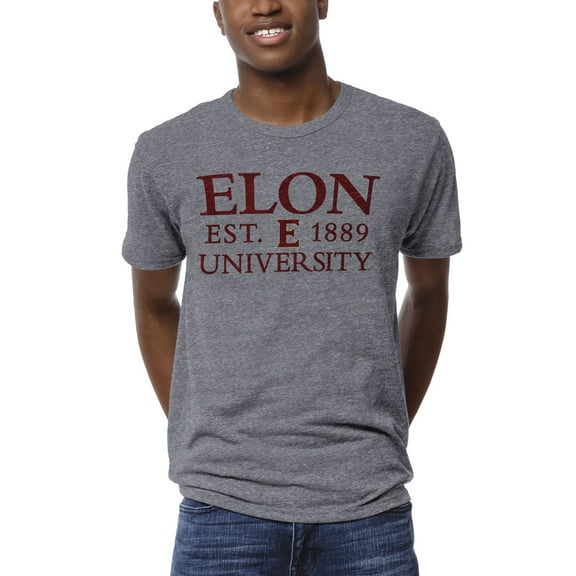 Men's League Collegiate Wear Heather Gray Elon Phoenix 1274 Victory Falls T-Shirt