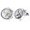 Silver, variant on Cufflinks Mens Triangle Working Watch Movement Steampunk Wedding with Box