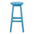 thumbnail image 3 of Costaelm Paradise 29" HDPE Round Outdoor Patio Bar Stool, Pacific Blue, 3 of 8