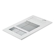 6x10 Floor Registers - 6 Pack HVAC Floor Vents - Adjustable Iron Vent Grilles for Home Office - Rustproof Air Vents Deflector with Metal Damper - White