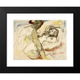thumbnail image 2 of Edvard Munch 24x19 Black Modern Framed Museum Art Print Titled - Male and Woman (1912-1915), 2 of 5