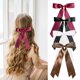 thumbnail image 2 of Satin doble Capa de Mariposa Atrás atrás Central Con Cinta de Saténe Dulce y Encantador Siloso Satin Hair Bows Central para el Cabello para Mujeres Niños Niños, 2 of 4