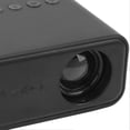 thumbnail image 2 of Mini projecteur noir 1920 x 1080, télécommande, haut-parleur intégré, alimentation USB, portable, pour bureau familial, prise UE 100-240 V, 2 of 4