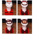 thumbnail image 4 of SUSHANG Clearance 2Pc Christmas Toilet Cover Decoration Christmas Decorations Xmas Bathroom Sets Decor Toilet Seat Cover and Rug for Indoor Home, 4 of 7