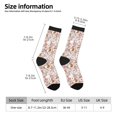thumbnail image 2 of Balery Autumn Floral Deer Calcetas Largas con Estampado para Hombre y Mujer – Suaves y Transpirables, Talla Única (US 5-11), 2 of 6