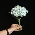 thumbnail image 2 of Faux Flowers Outdoor Artificial flower hydrangea Fake Silk Flower Home Wedding Party Floral Decor Tea Party Decorations Blue, 2 of 3