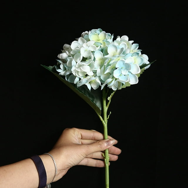 Fankiway Artificial Flower Hydrangea Fake Silk Flower Home Wedding Party Floral Decor