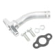 thumbnail image 1 of Accesorio de drenaje Turbo AN10, aleación de aluminio sellada de 45 °, apto para brida de turbocompresores refrigerados por aceite T3 T4, 1 of 6
