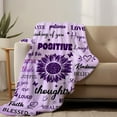 thumbnail image 2 of Inspirational Blanket You are Awesome Positive Thoughts Throw Blanket Get Well Soon Gifts for Women Men 50"X40", 2 of 5