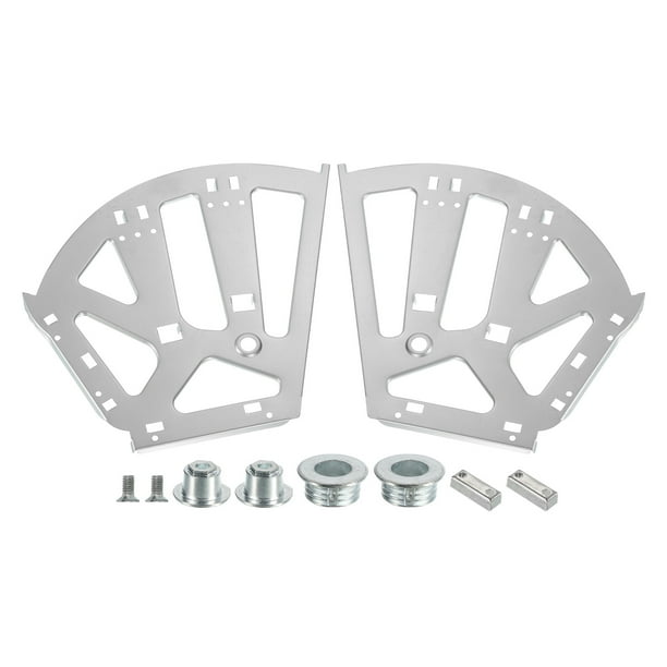 2uds Zapatos Cajón Gabinete Bisagras 3 Capas Acero Muebles Bisagra Abatible Placa Marco Giratorio Estante Reemplazo Accesorios para Hogar, Plata