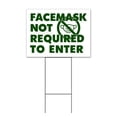 thumbnail image 1 of Facemask Not Required (18" x 24") Yard Sign, Includes Metal Step Stake, 1 of 6