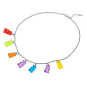 TINYSOME Resin Gummy Bear Link Chain Necklace Cute Cool Colorful Necklace Jewelry