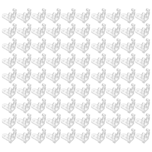 Worgeous 200 Pcs  LED Rope Light Clips Holder PC Rope Light Mounting Clips with 200 Pcs Screws (Transparent)