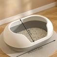 thumbnail image 4 of Large Semi-Enclosed Litter Box, Capsule Upgraded Large Cat Toilet, Stable, Durable and Easy to Clean, Suitable for Multi-Cat Families Back To School, 4 of 9
