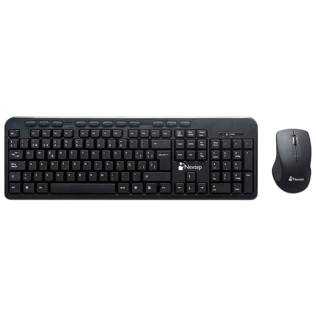Teclado y Mouse Inalámbricos Nextep NE-415 Color Negro