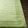 thumbnail image 4 of BoutiqueRugs Peyton Boho Hand Tufted Wool Natural Fiber Soft Oversized Area Rug - Farmhouse Minimalist Geometric Bordered Solid Color Carpet - Light Green, Olive, Sage - 10' x 14', 4 of 15