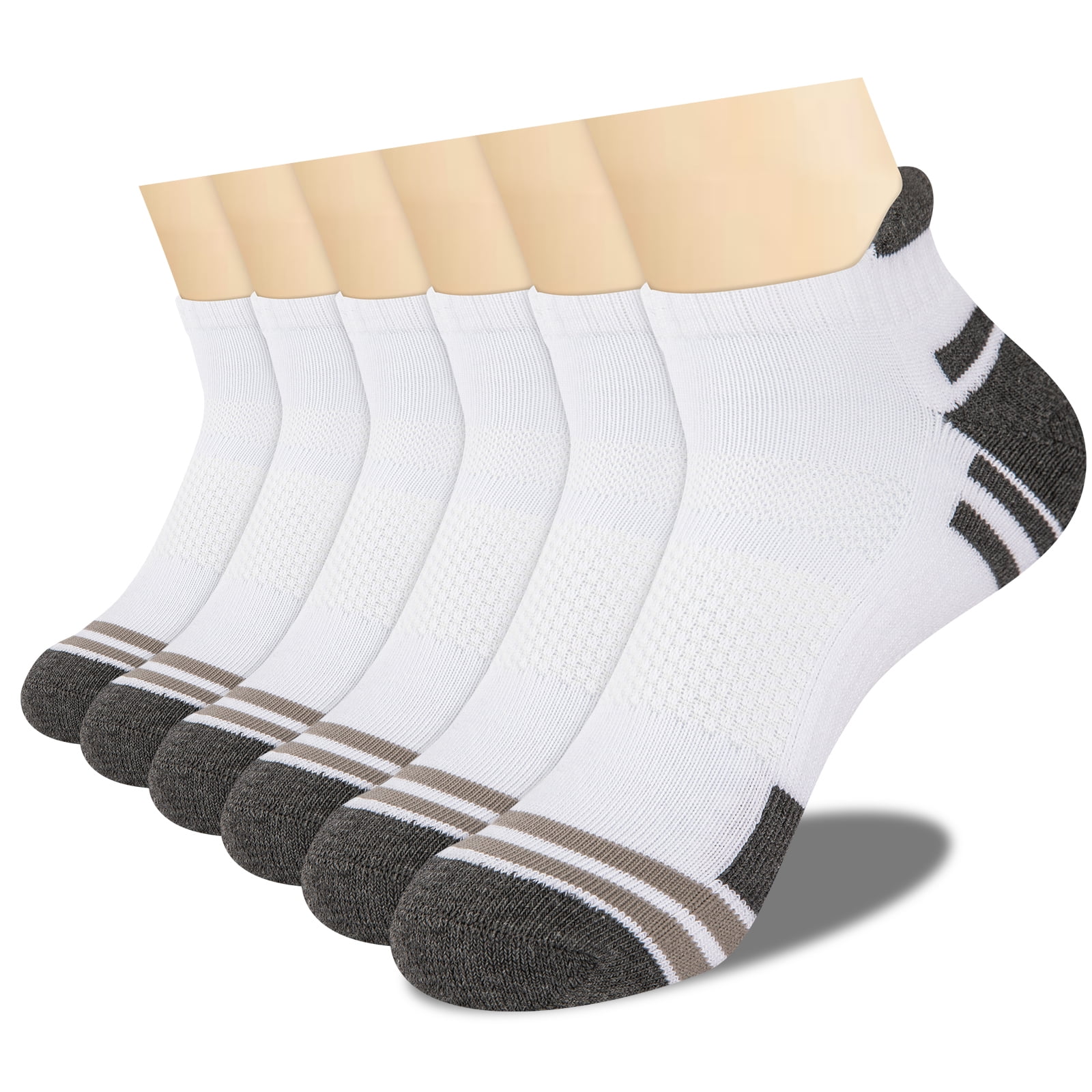 Clearance Socks COOPLUS Mens Ankle Socks Low Cut Cushioned Work Socks ...