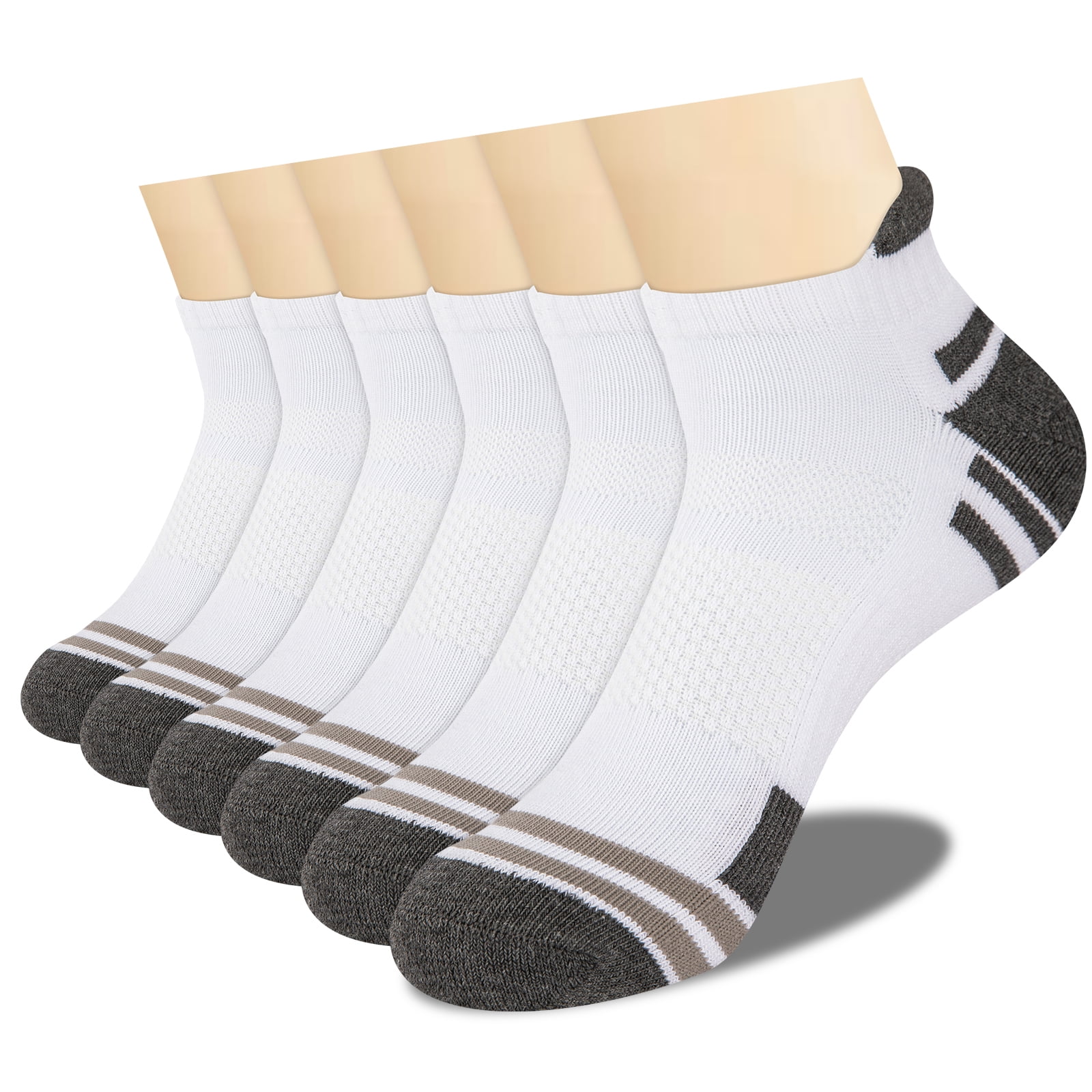Clearance Socks COOPLUS Mens Ankle Socks Low Cut Cushioned Work Socks