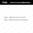 thumbnail image 2 of Max Advanced Brakes - Brake Kit for 2020 2021 2022 2023 Buick Encore GX 2021 2022 2023 Chevrolet Trailblazer Front Replacement Geomet Coated Disc Brake Rotors and Ceramic Brake Pads, 2 of 9