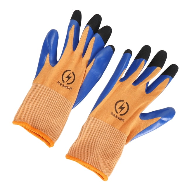 Guantes de Aislamiento Eléctrico, Retardante de Llama 380V Guantes de Seguridad Eléctrica Antislip Flexible para instrumento