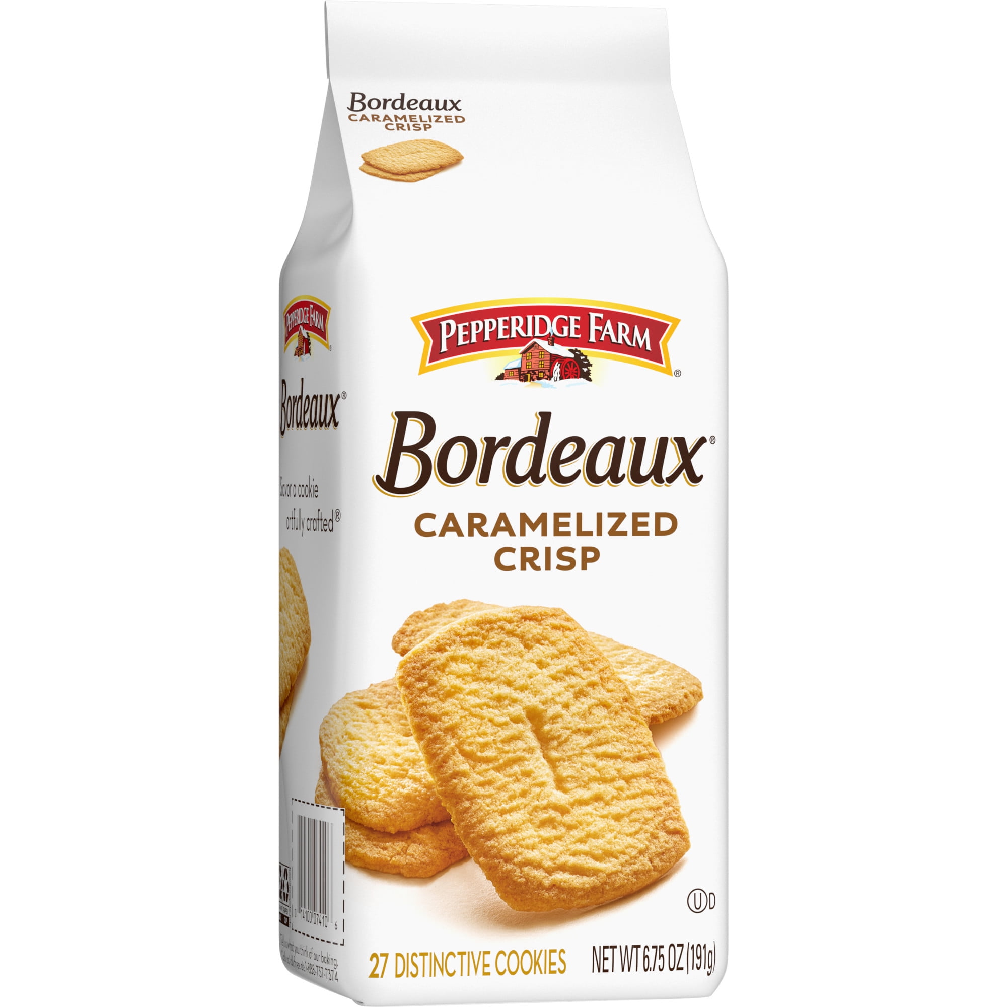 Pepperidge Farm Bordeaux Caramelized Crisp Cookies, 6.75 oz. Bag ...