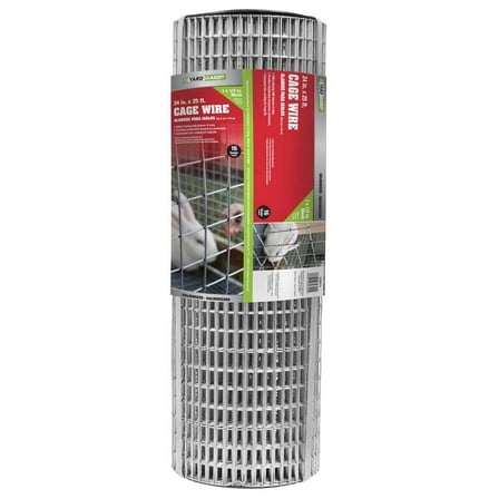 0.5 in. x 1 in. x 2 ft. x 25 ft. 16-Gauge Galvanized Steel Welded Wire Garden Fence