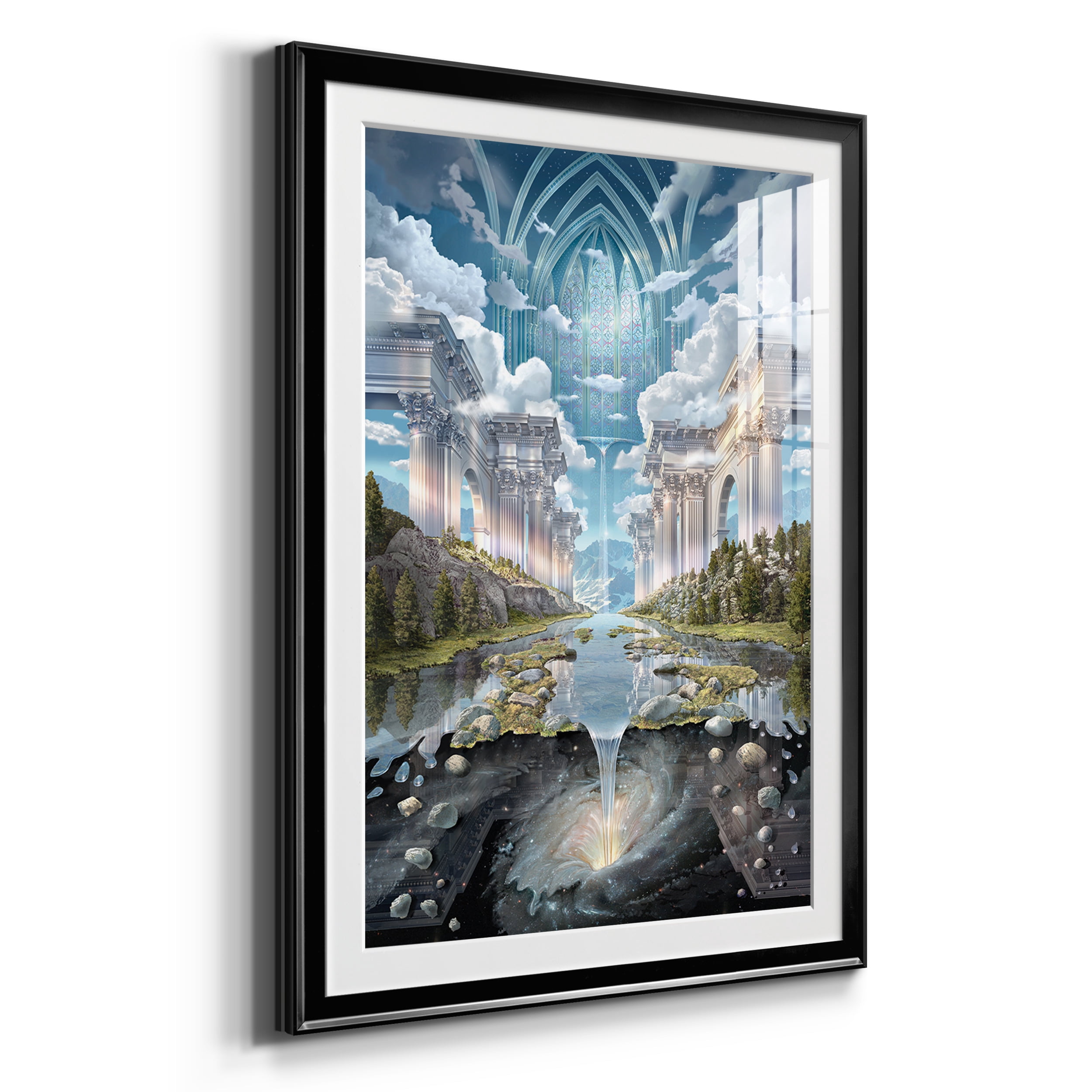Genesis II Premium Framed Prints Set of 3 - Ready to Hang - 26.5 x 36.5 Each - Black Frame