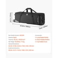 thumbnail image 4 of KFFKFF Studio Gear Cart, Dimensions: 46.46 x 14.57 x 11.81 in / 118 x 37 x 30 cm, Wheeled Camera Holder, Transport Bag with Wheel Harness Cushioned Section Handle, Suitable for Light Poles, Tripods, 4 of 9