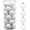 White, variant on Valery Madelyn 16ct 3.15 inches Christmas Ornmaents Set, Black and White Shatterproof Hanging Ornaments Christmas Decoration for Xmas Party Tree Decoration