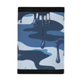 thumbnail image 3 of CHAQLIN Polyester Children's Wallet with Dustproof Lightweight Trifold Card Wallet for Daily Use, Blue Drip Camouflage Kids Trifold Wallet, 3 of 7