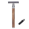 thumbnail image 2 of Maquinilla de afeitar para hombre afeitadora Manual clásica para Barba y cara maquinillas de afeitar con bordes de viaje portátiles, 2 of 7