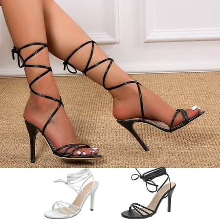 

Cethrio Women s City Heel Sandals- on Clearance Wide Width Slides Sandal Heel Heel Strap Strap Ankle Strap Black Dressy Sandals/ Slides Size 9.5