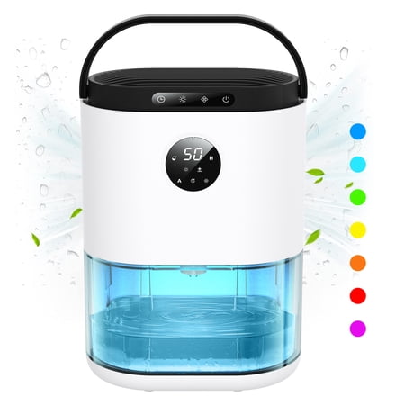 Dehumidifier for Home Small Portable Quiet Dehumidifiers with Humidify Control 77.5 Oz 2300 ml 480 sq. ft. Dehumidifiers for Basements Bedroom Bathroom RV