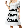 thumbnail image 1 of Vestido Dream Dream Dream de manga corta, vestidos de novia para fiestas, ropa de mujer, vestido de fiesta, ropa estética., 1 of 8