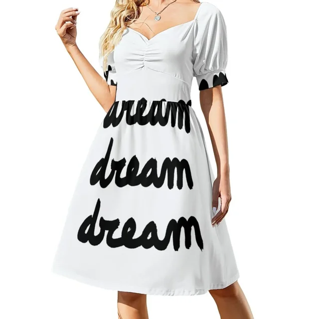 Vestido Dream Dream Dream de manga corta, vestidos de novia para fiestas, ropa de mujer, vestido de fiesta, ropa estética.