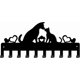 thumbnail image 1 of Llavero con forma de perro y gato, con gancho de metal, decorativo, con 10 ganchos, para colgar en la pared, para la entrada, para paraguas y llavero personalizado., 1 of 9