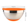 thumbnail image 3 of XKHZJL Metal Mixing Bowls with Lids for Kitchen, Stainless Steel Set Ideal for Baking, Prepping, Cooking and Serving Food, Nesting Design for Space Saving Storage, 3 of 3