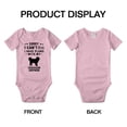 thumbnail image 3 of Sorry I Can't I Have Plans With My Caucasian Shepherd Love Pet Dog Baby Romper Infant (Pink, 3-6 Months), 3 of 5