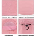 thumbnail image 3 of Muryobao Kids Child Girls Boys Summer Sun Hat Wide Brim UV Protection UPF50+ Hats Mesh Bucket Cap for Beach Fishing with Neck Flap Pink, 3 of 7