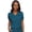 Caribbean, variant on Women's V-Neck Scrub Top, Modern Fit Tuck-in Top with Stretchy Rib-Knit Shoulders and Chest Pocket - MC7448, Red, Medium